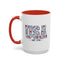 4th of July Mug - USA EST 1776 Floral