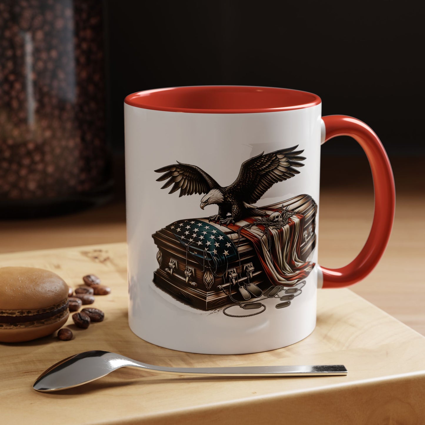4th of July Mug - American Bald Eagle Fallen Soldier