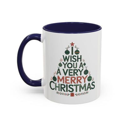 Christmas Mug - I Wish You a Merry Christmas Tree