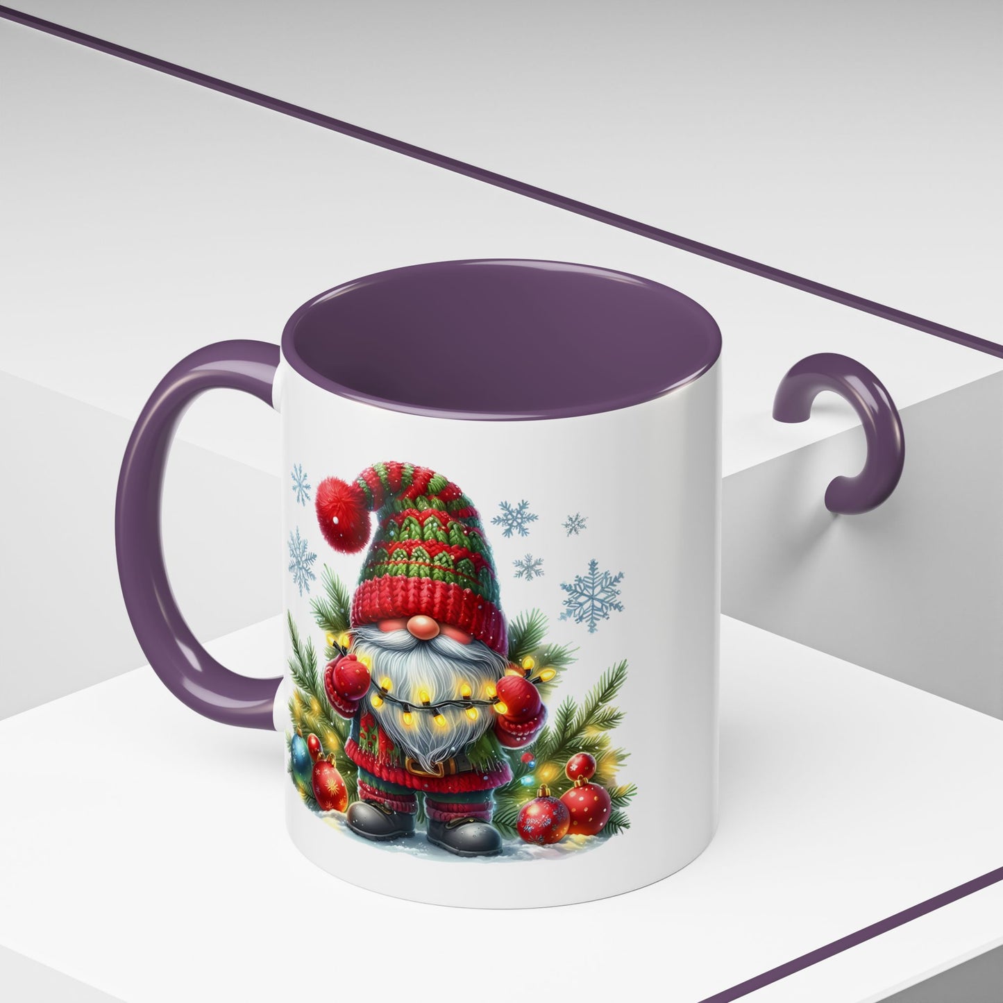 Christmas Mug - Gnome with Christmas Lights