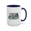 Christmas Mug - Merry Christmas White & Black Text Tree