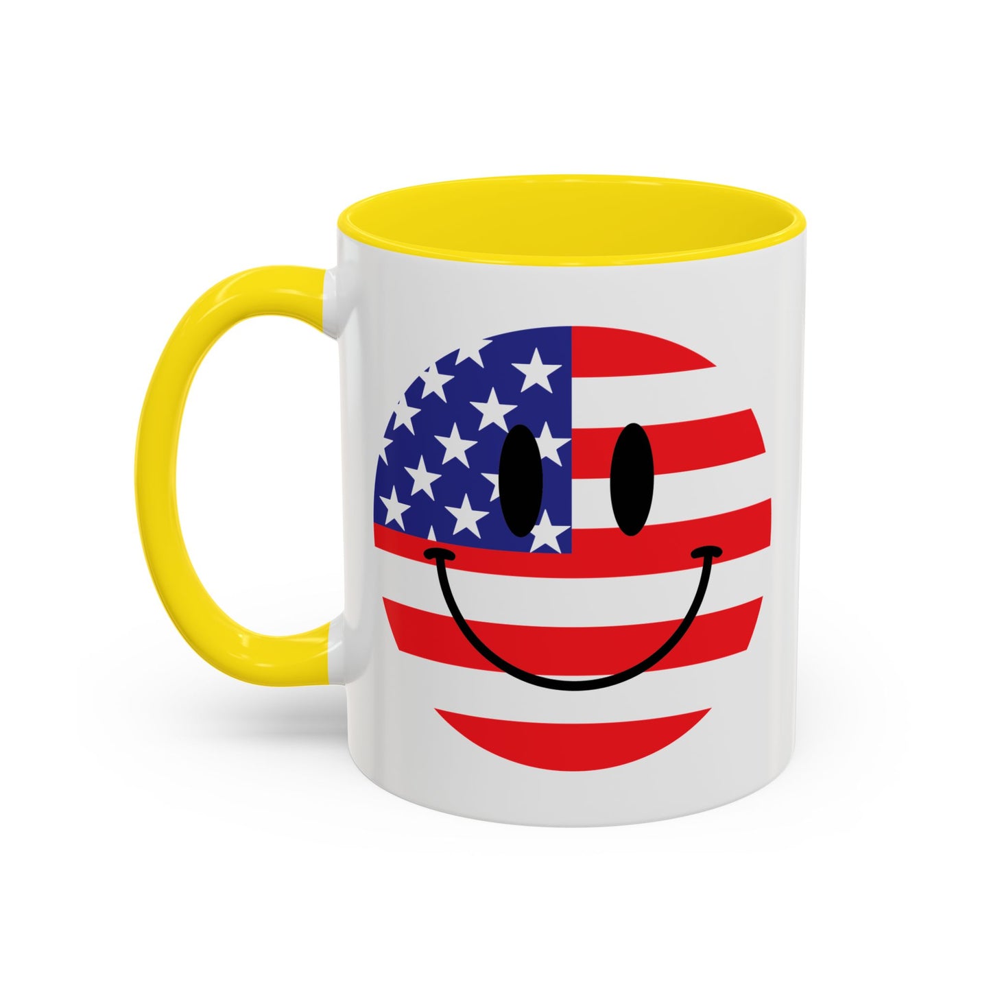 4th of July Mug - America Smiley Face