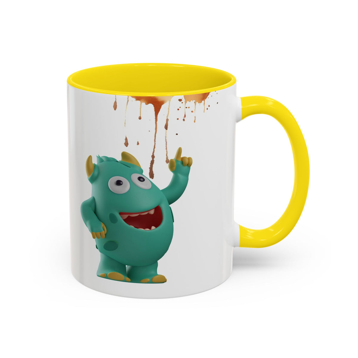 Humor Mug - Monster Drinks Coffee Spill