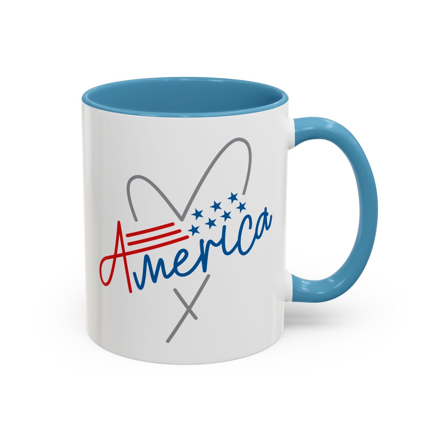 4th of July Mug - America Heart