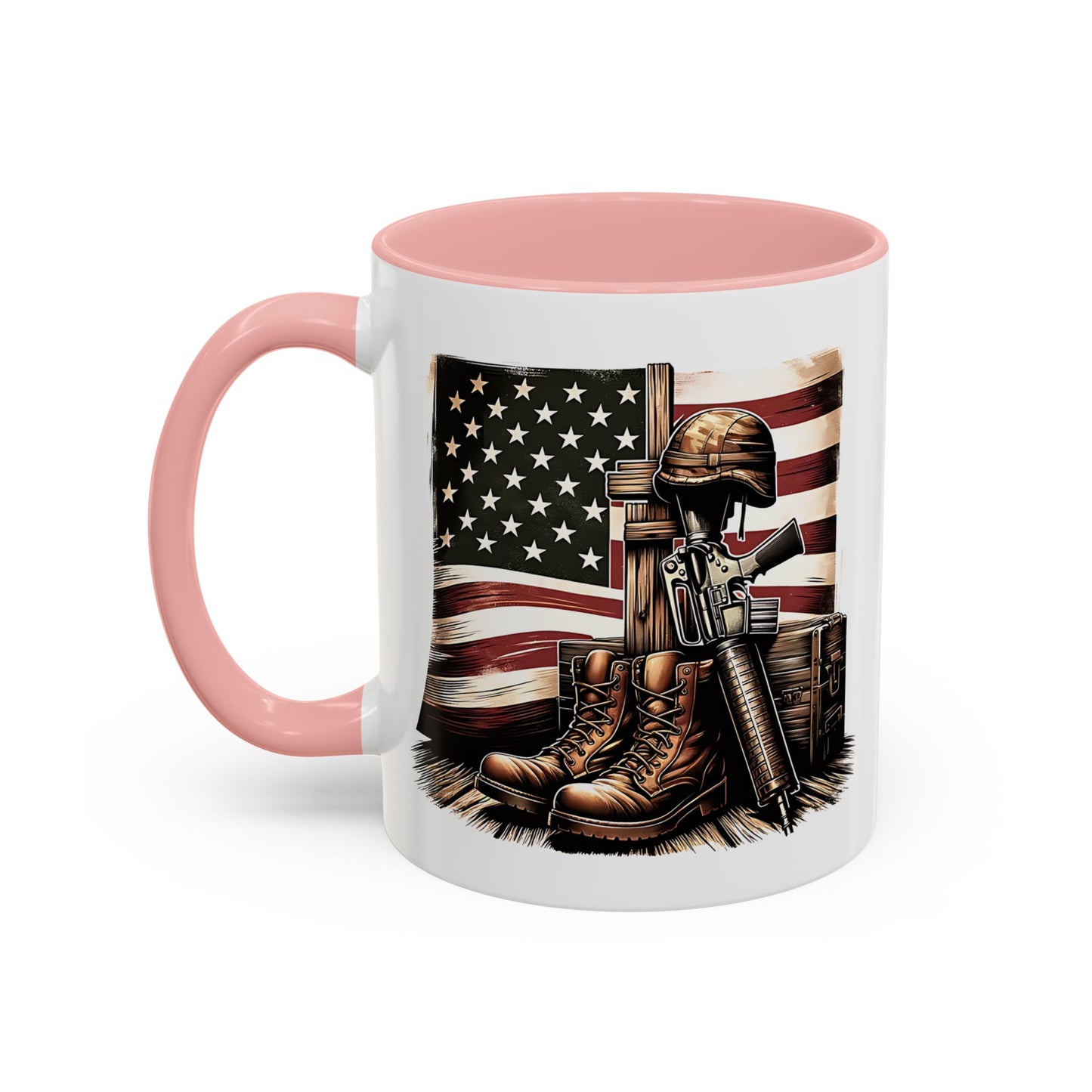 4th of July Mug - Fallen Soldier Boots Flag 3