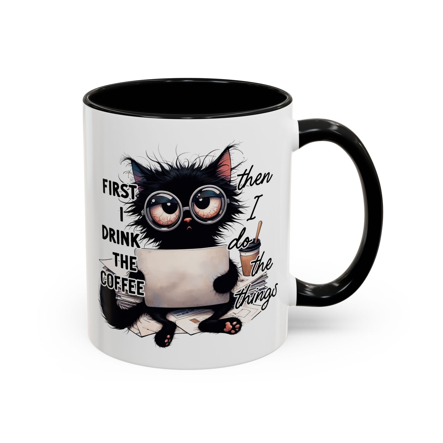 Animal Mug - First I Drink The Coffee
