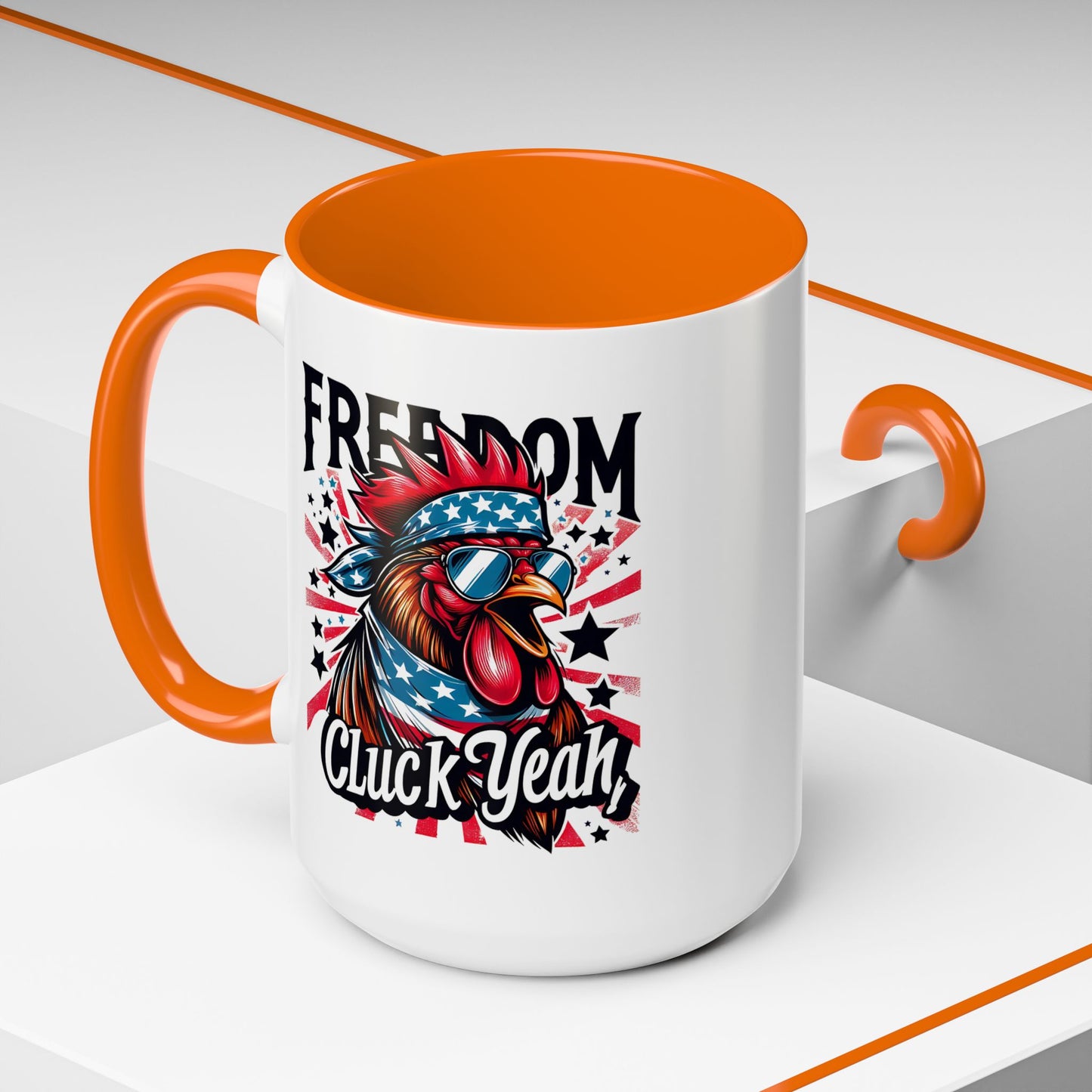 4th of July Mug - Freedom Cluck Yeah!