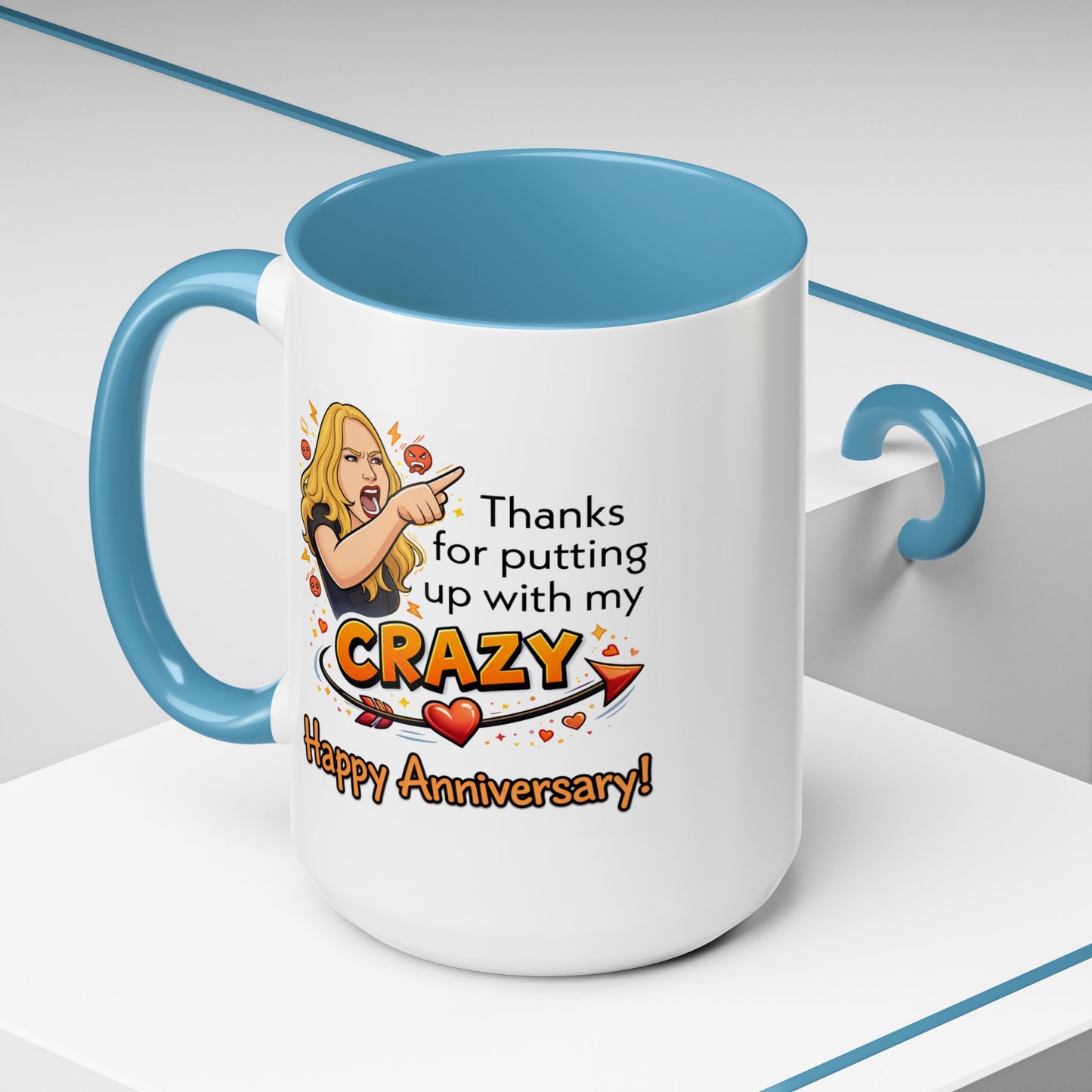 Anniversary Mug - Thanks For Putting Up