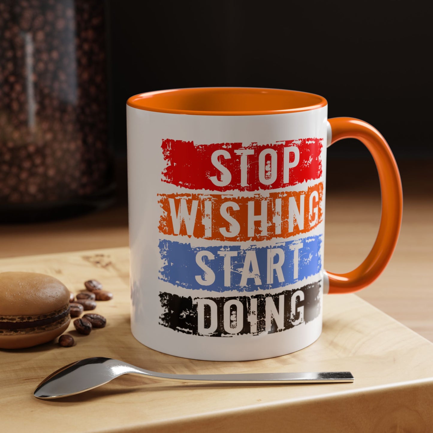 Motivation Mug - Stop Wishing Start Doing