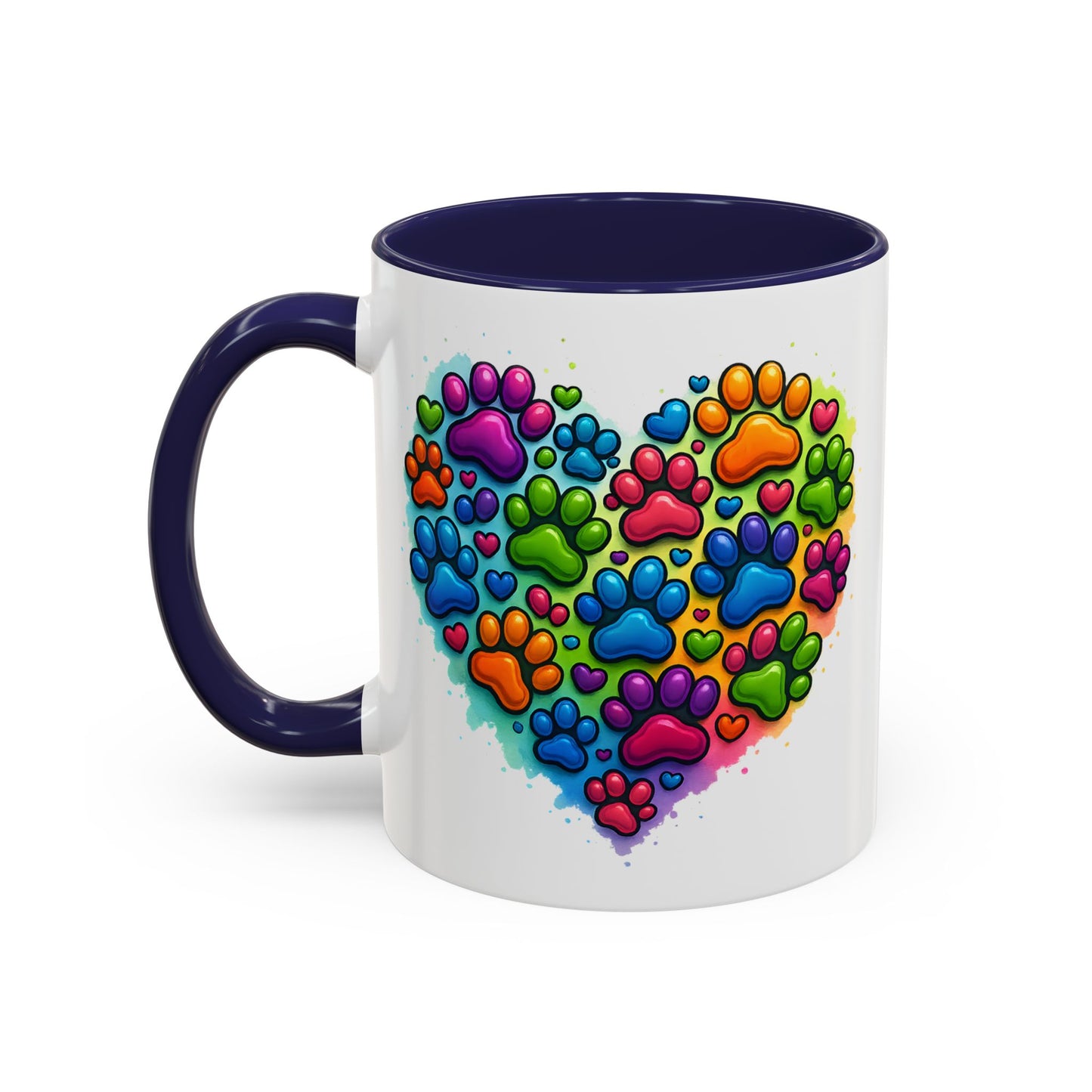 Animal Mug - Dog Paws Heart