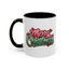 Christmas Mug - Merry Christmas Red & Green Text Mistletoe