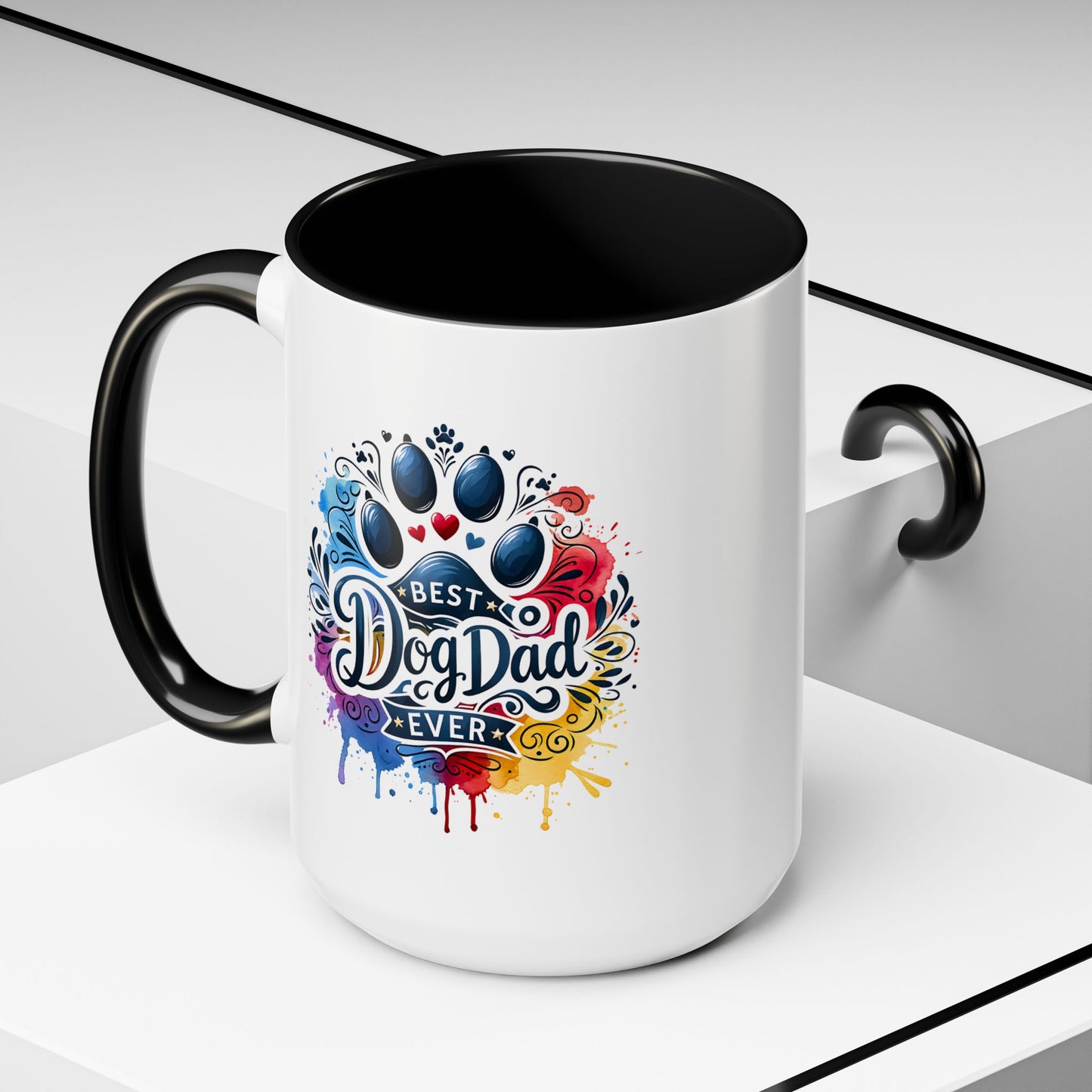 Animal Mug - Best Dog Dad Ever Paw