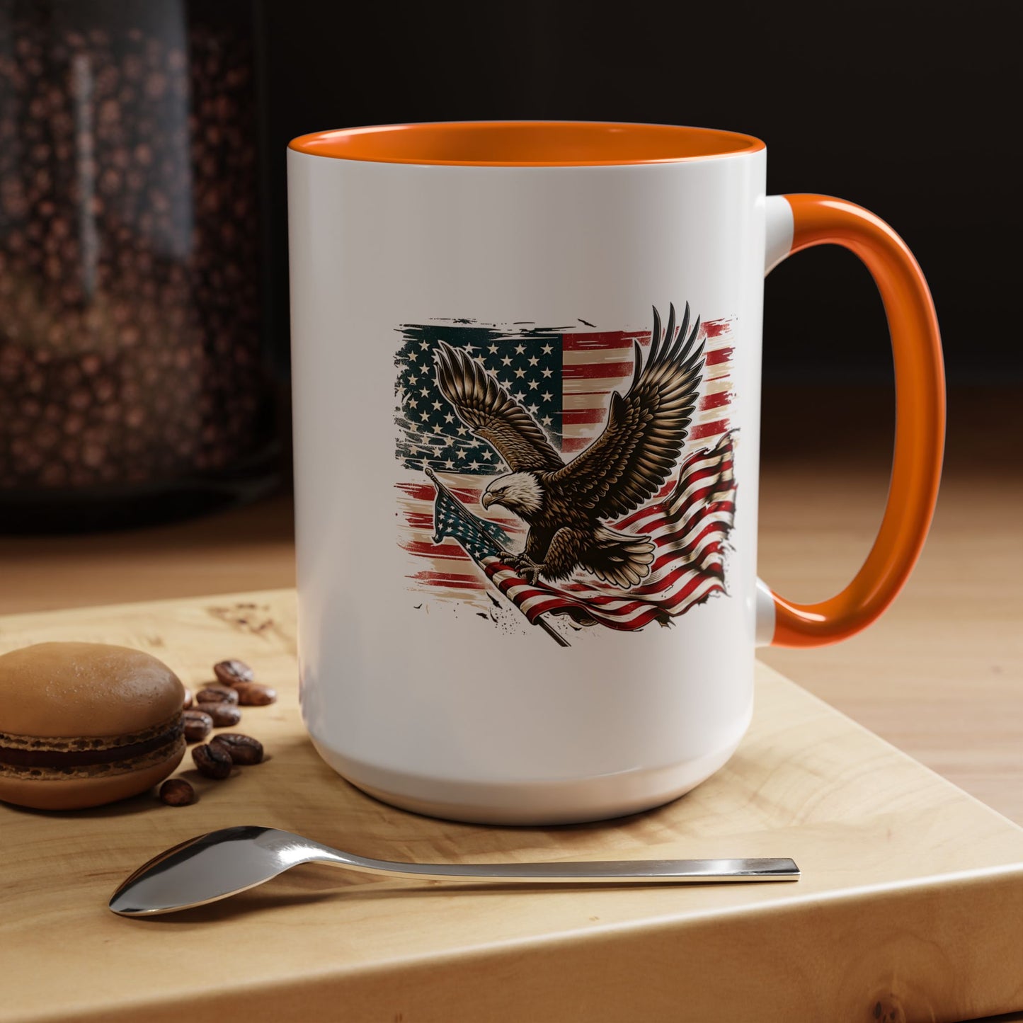 4th of July Mug - American Bald Eagle Flag 9