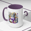 Christmas Mug - Purple and Silver Snowman