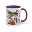 Christmas Mug - Merry Xmas Snowman Tree Present