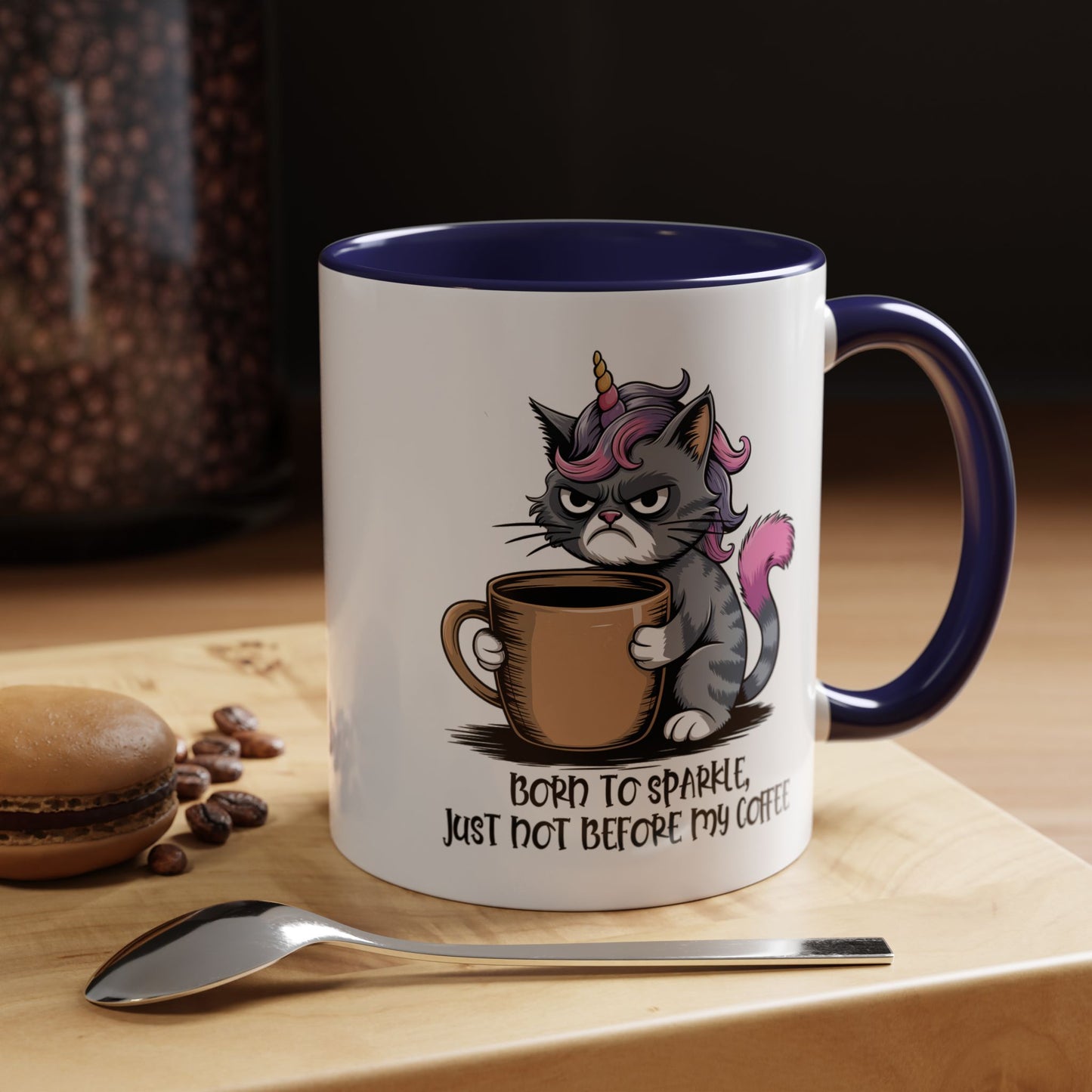 Humor Mug - Born to Sparkle, Just Not Before My Coffee