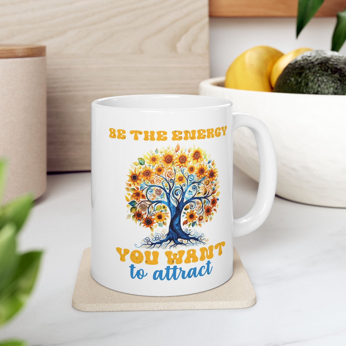 Motivation Mug - Be The Energy You Want To Attract Tree