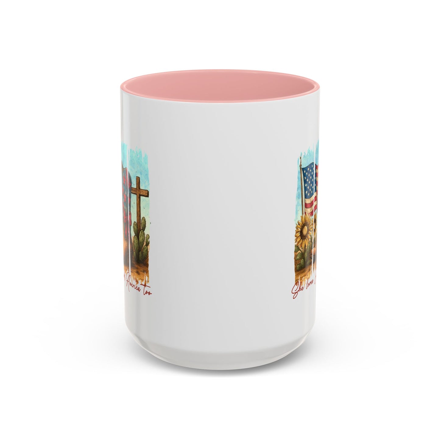 4th of July Mug - She Loves Jesus & America Too Boots