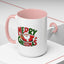 Christmas Mug - Green & Red Text Santa Presents