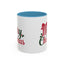 Christmas Mug - Merry Christmas Red & Green Text Bow