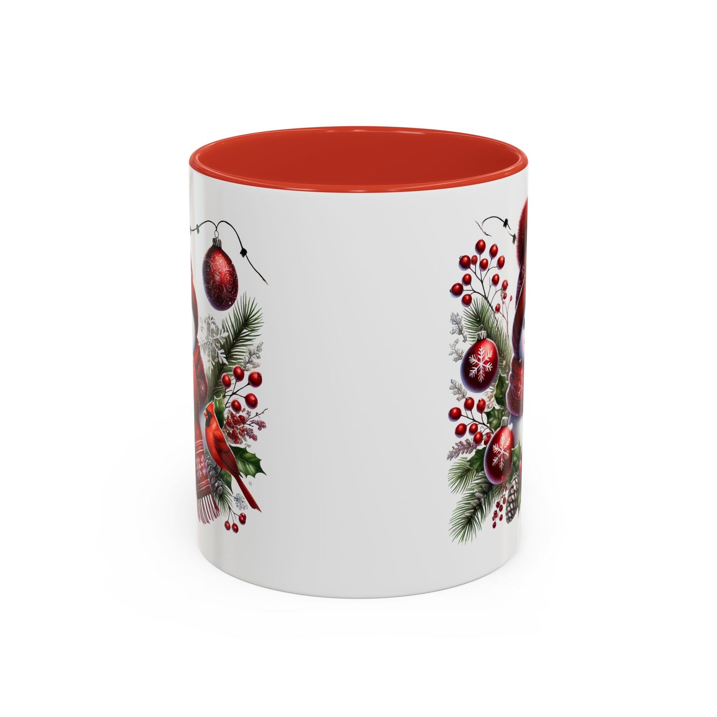 Christmas Mug - Burgundy Snowman