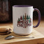 Christmas Mug - Merry Christmas Tartan Text Trees Presents