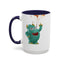 Humor Mug - Monster Drinks Coffee Spill