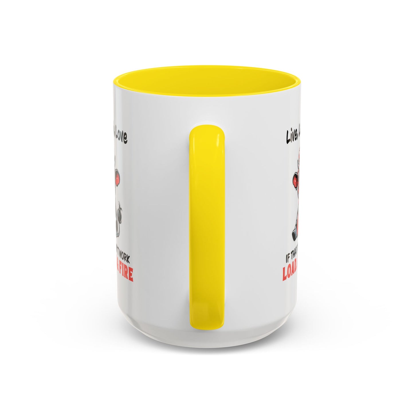 Humor Mug - Live Laugh Love Cow