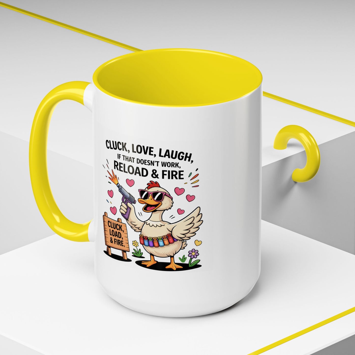 Adult Mug - Cluck Love Laugh