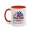 4th of July Mug - Friends Family Freedom Sunflower