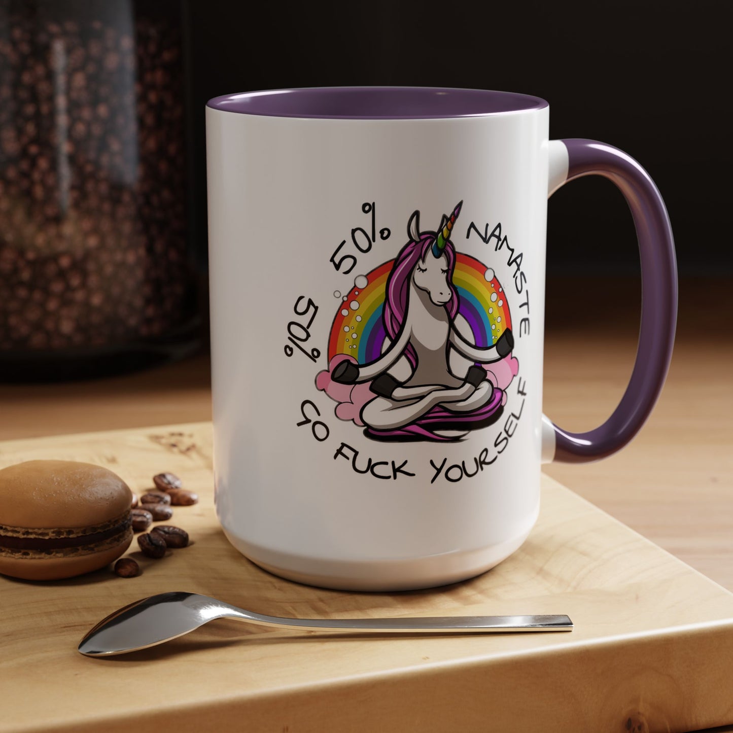 Adult Mug - 50% Namaste 50% Go Fuck Yourself