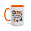 Christmas Mug - Merry Christmas Green Text Presents Tree Candy Cane