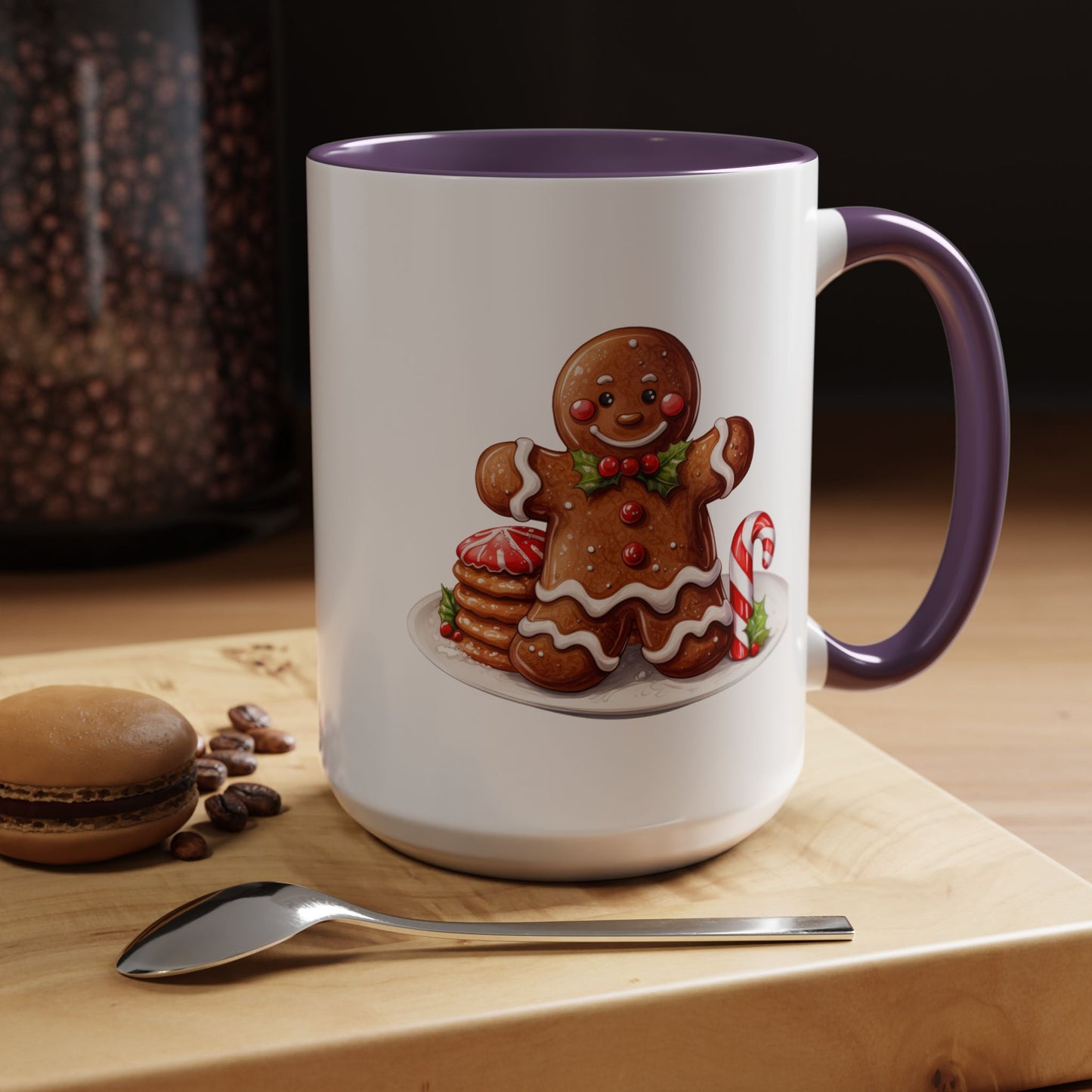 Christmas Mug - Gingerbread Man Cookies and Candy