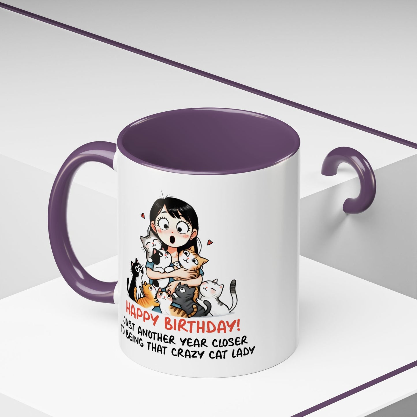 Birthday Mug - Crazy Cat Lady