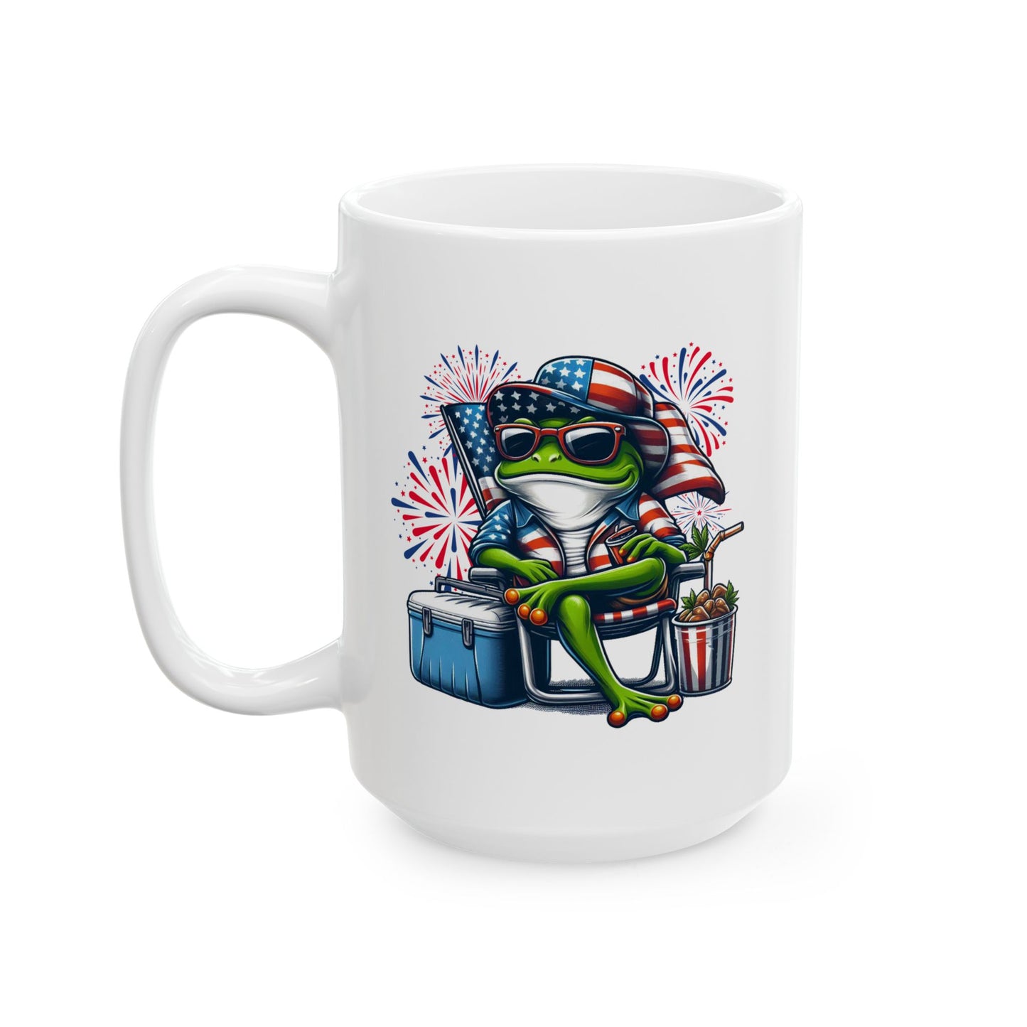 4th of July Mug - Cool Patriotic Frog