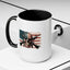 4th of July Mug - Skull Guns Flag