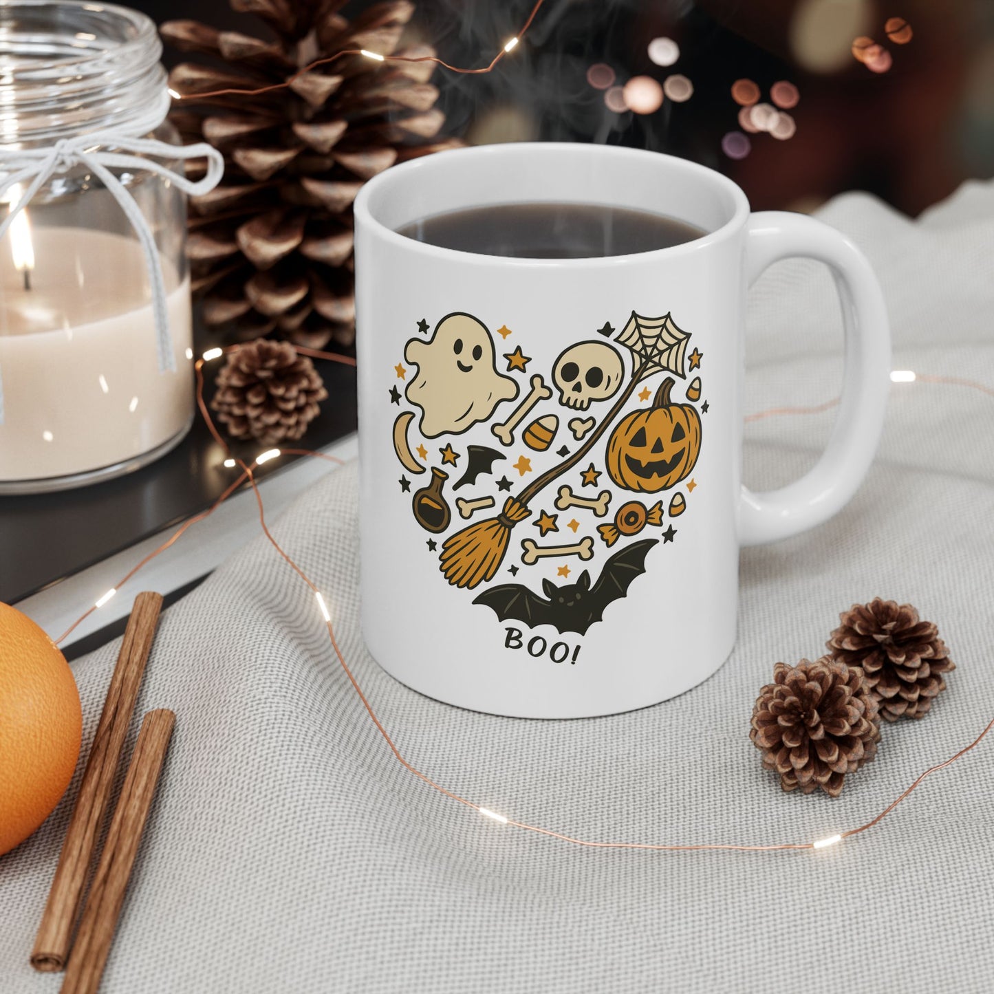 Halloween Mug - Happy Halloween Heart