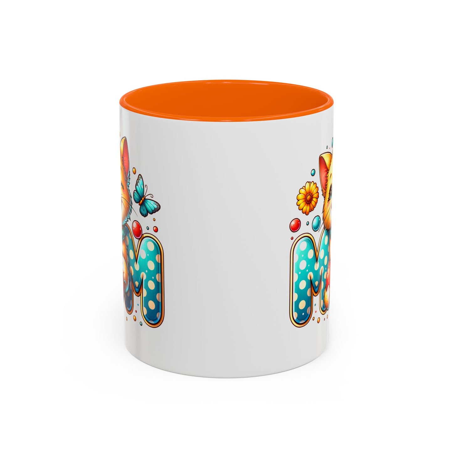 Mother's Day Mug - Mom Cat Red Heart