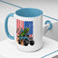 4th of July Mug - T Rex Riding Monster Truck