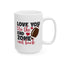 Valentine's Day Mug - Love You To The End Zone