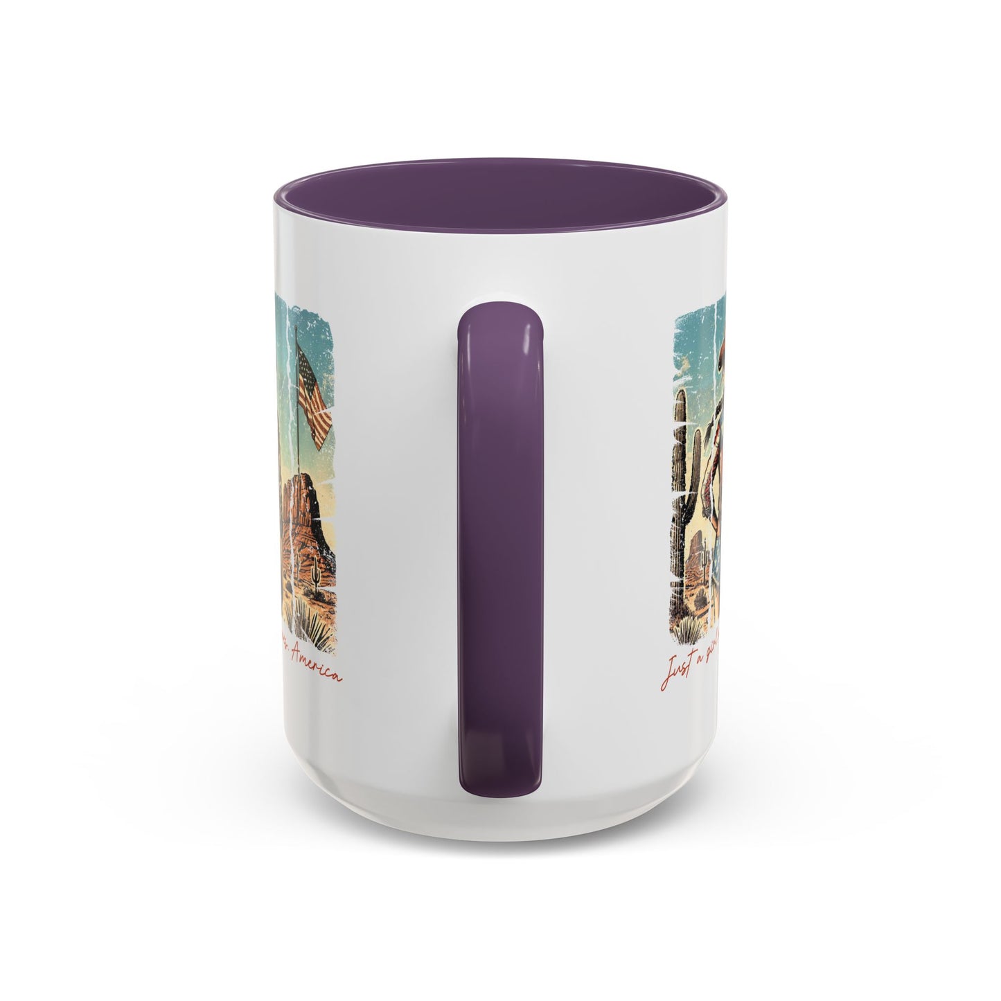 4th of July Mug - Just a Girl Who Loves America