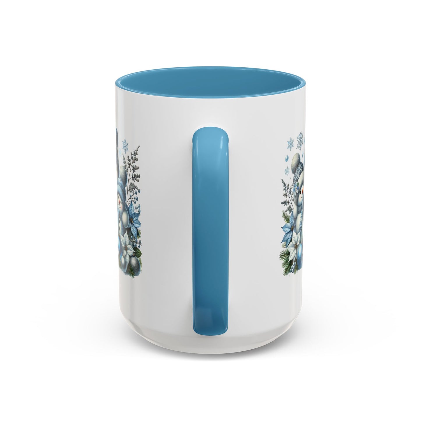 Christmas Mug - Blue Snowman Family