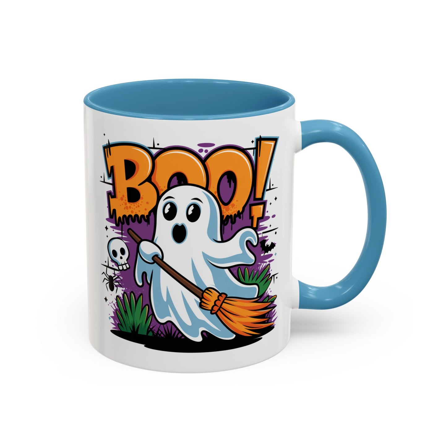 Halloween Mug - Boo! Flying Ghost With Broom
