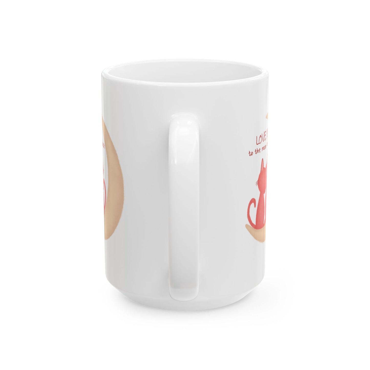 Valentine's Day Mug - Love You To The Moon Cats