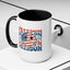 4th of July Mug - Freedom Smiley Face