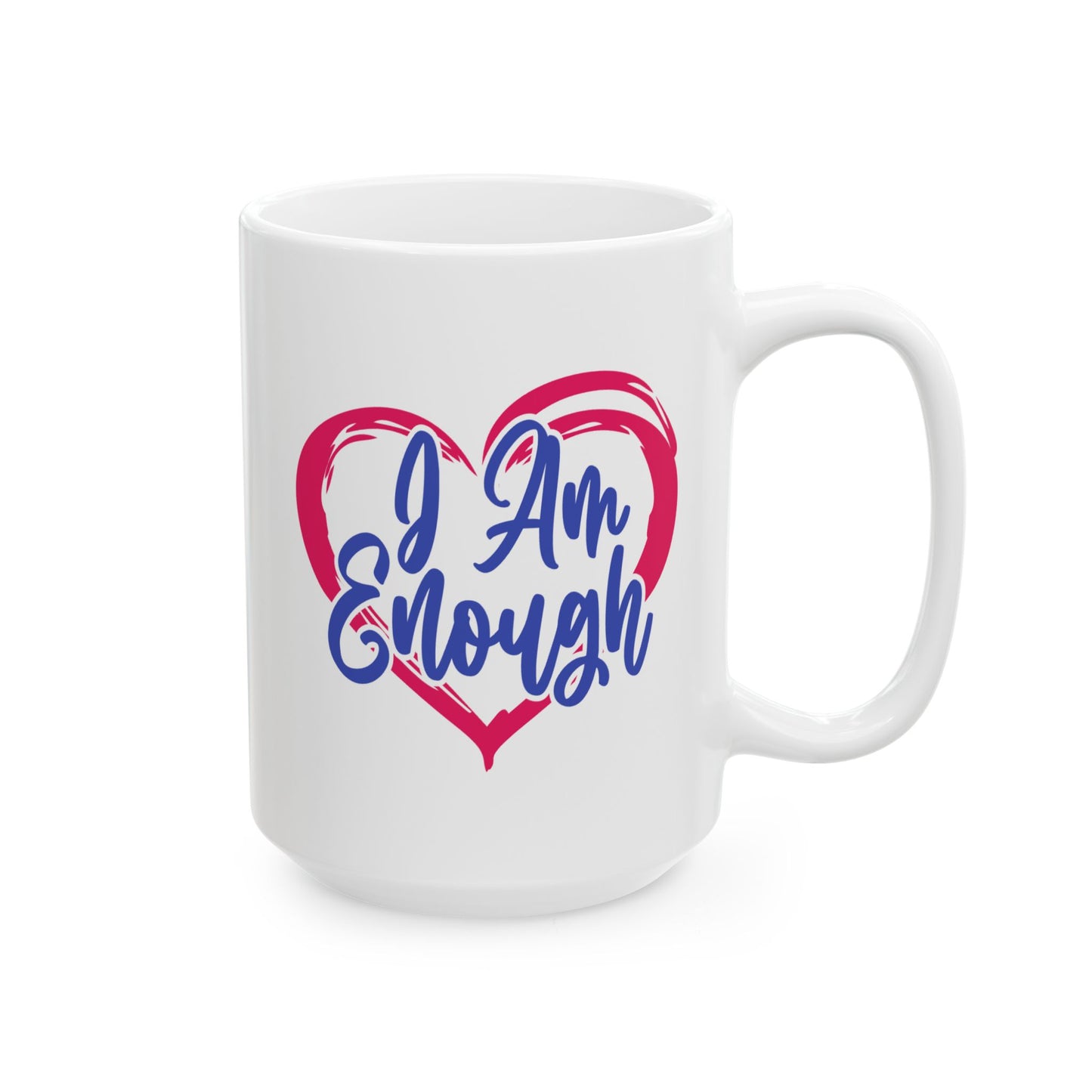 Wellness Mug - I Am Enough Heart