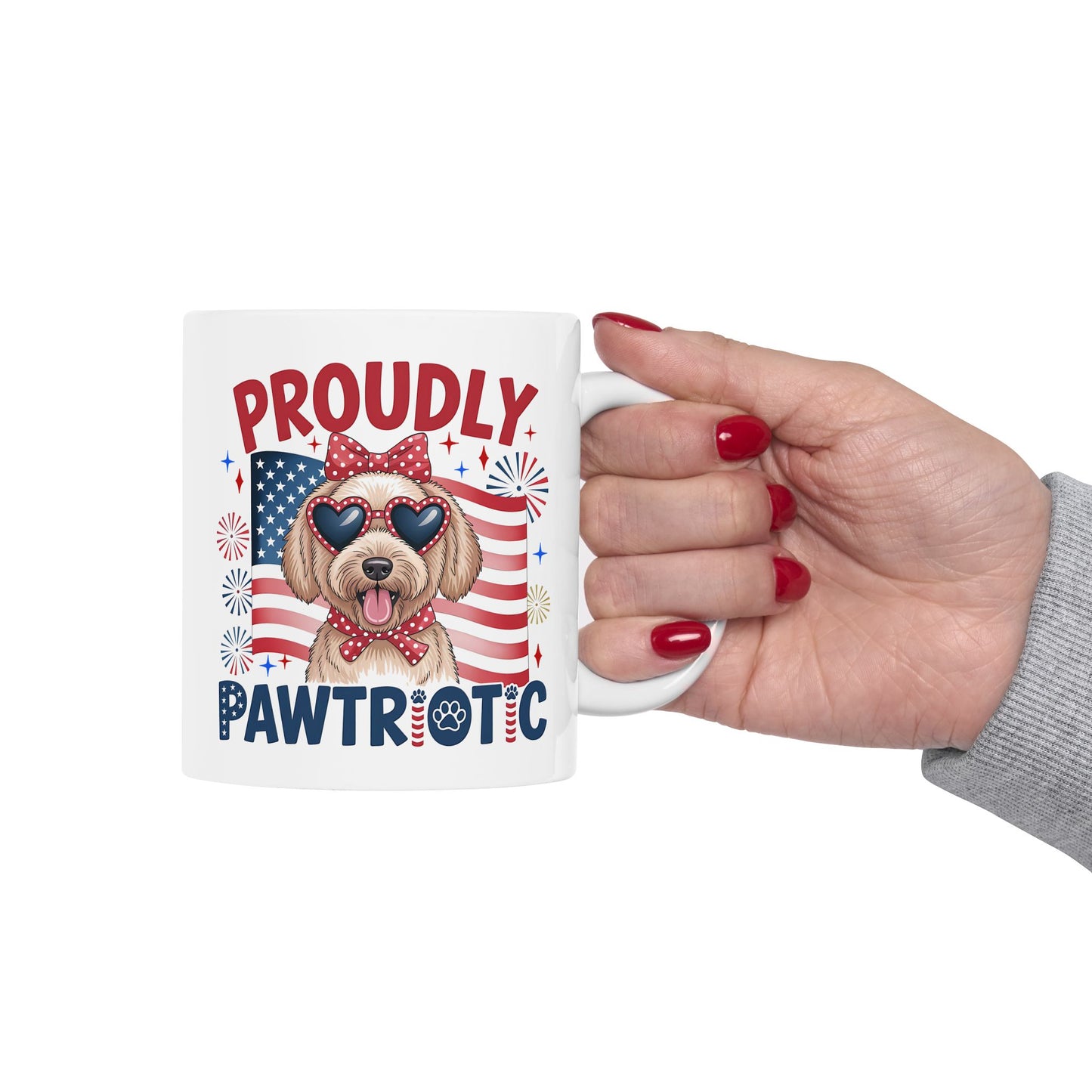 4th of July Mug - Proudly Pawtriotic