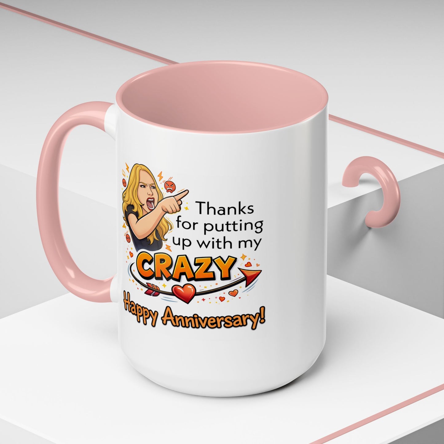 Anniversary Mug - Thanks For Putting Up