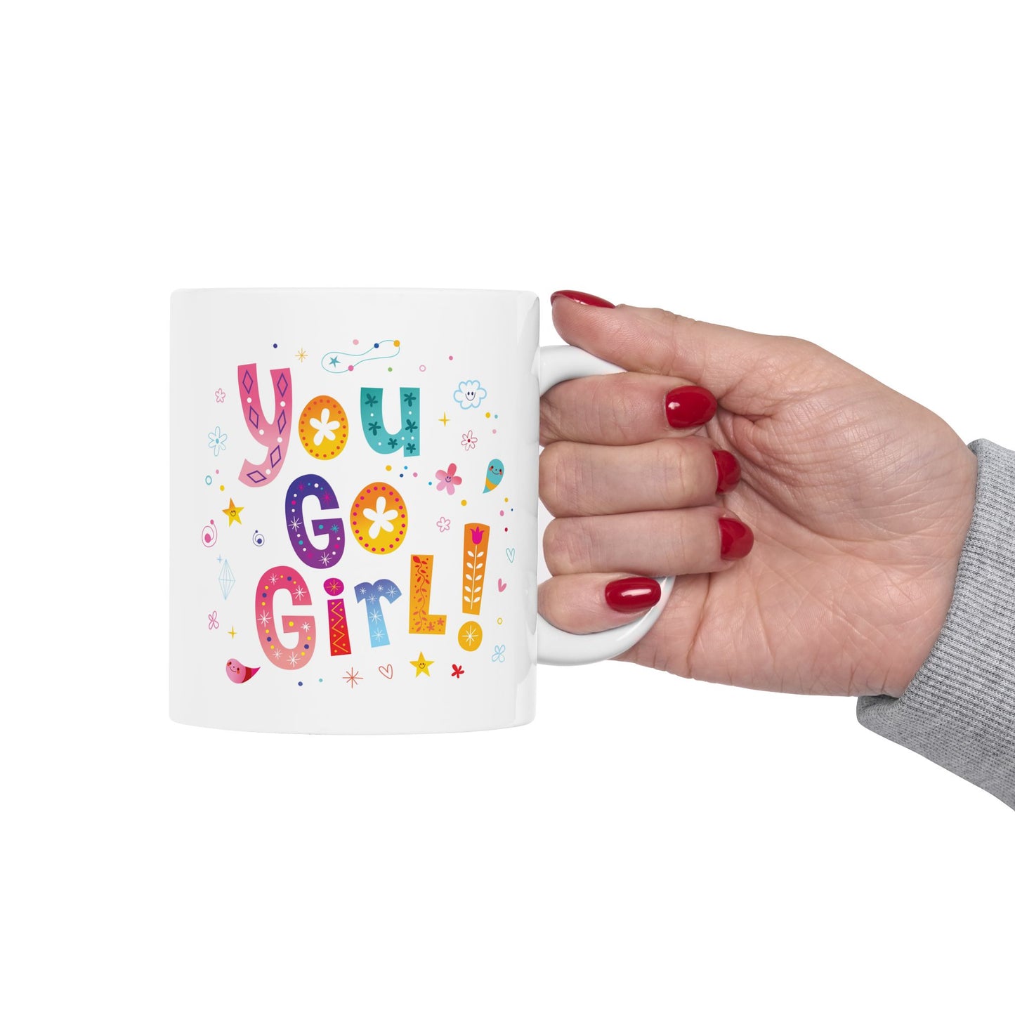 Motivation Mug - You Go Girl Pastel