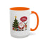 Christmas Mug - Happy Holidays Callout Santa Tree Presents Reindeer